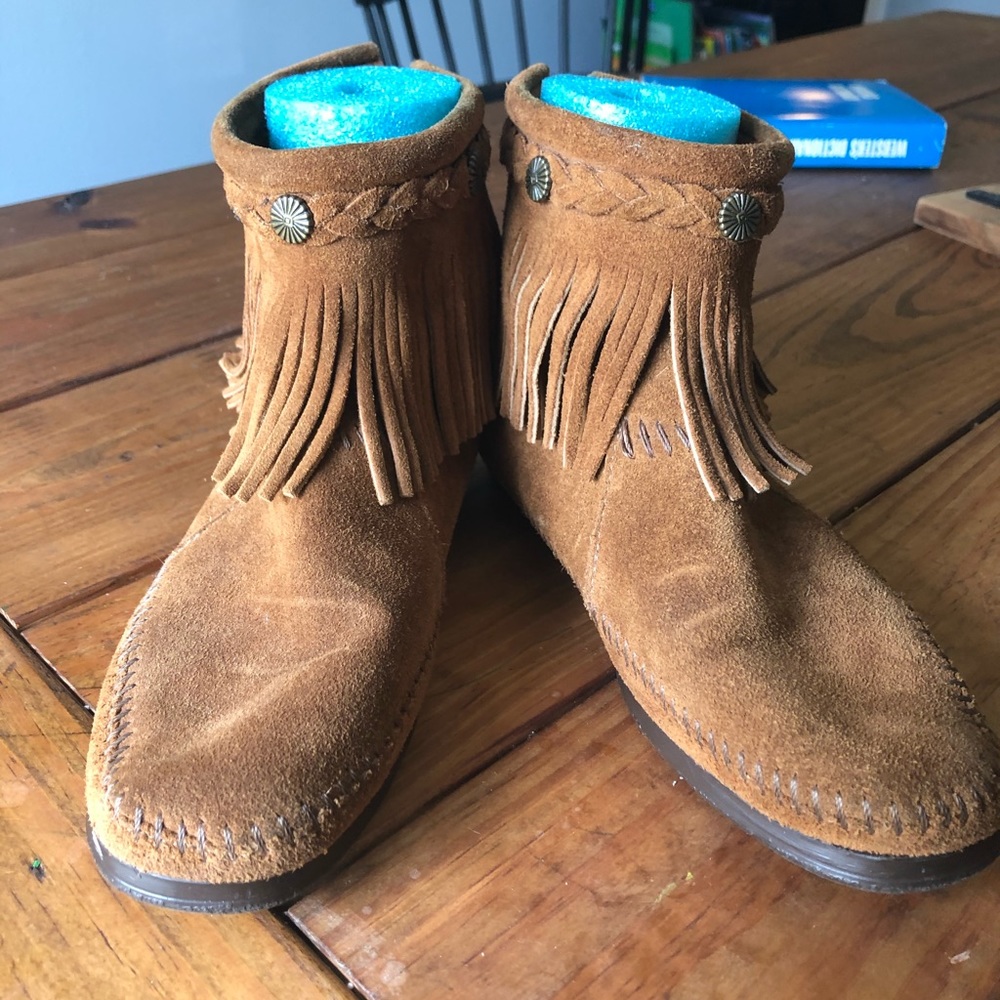 Minnetonka ankle moccasins